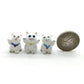 6 Tiny Lucky Cat Kitten Figurines