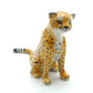 Cheetah Tiger Family Ceramic Figurine Wild Statue