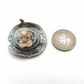 Set of 2 Kitten Cats in hat Ceramic Figurine Miniature Statue