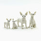 4 Chihuahua Dogs Ceramic Figurines