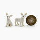 4 Chihuahua Dogs Ceramic Figurines