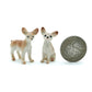 4 Chihuahua Dogs Ceramic Figurines