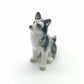 Set of 3 Siberian Husky Alaskan Malamute Dog Ceramic Figurine Animal Statue