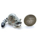 Set of 4 Raccoon Ceramic Figurine Animal Miniature Statue