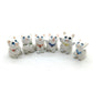 6 Tiny Lucky Cat Kitten Figurines
