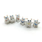 6 Tiny Lucky Cat Kitten Figurines