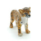 Cheetah Tiger Family Ceramic Figurine Wild Statue