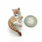Kitten Cat Ceramic Figurine Miniature on Chair