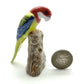 Set of 2 Macaw Parrot Bird Ceramic Figurine Statue