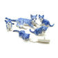 5 Tabby Kitten Cats with Milk Bottle