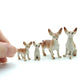4 Chihuahua Dogs Ceramic Figurines