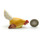 Rooster Hen Chicken Bantam Ceramic Figurine Family Statue