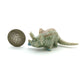 Set of 3 Dinosaur Ceramic Figurine Torosaurus Animal Statue