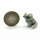 Set of 3 Dinosaur Ceramic Figurine Torosaurus Animal Statue