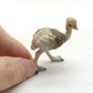 Set of 2 Ostrich Bird Figurine Ceramic Miniature Statue