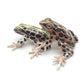 2 Brown Forest Mating Frogs