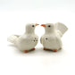 2 Pigeon Bird Figurines Ceramic Salt & Pepper Shakers