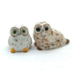 2 of Set Owl Bird Ceramic Figurine Minaiture Statue