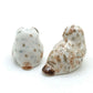 2 of Set Owl Bird Ceramic Figurine Minaiture Statue