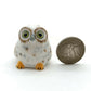 2 of Set Owl Bird Ceramic Figurine Minaiture Statue