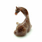 Set of 2 Giraffe Figurine Ceramic Miniature Statue