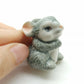 Set of 2 Rabbit Figurine Ceramic Animal Animal Statue