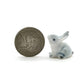 Set of 4 Tiny Rabbit Figurine Ceramic  Statue