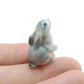Set of 4 Tiny Rabbit Figurine Ceramic  Statue