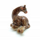 Set of 2 Giraffe Figurine Ceramic Miniature Statue