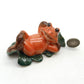 2 Frog Ceramic Figurine Salt Pepper Shaker Statue