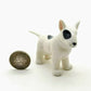 3 Bull Terrier Dog Ceramic Figurines
