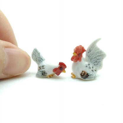 2 Tiny Hen Cocks