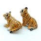 Set of 2 Tiger Ceramic Figurine Wild Statue