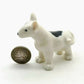 3 Bull Terrier Dog Ceramic Figurines