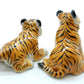 Set of 2 Tiger Ceramic Figurine Wild Statue