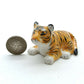 Set of 2 Tiger Ceramic Figurine Wild Statue