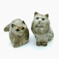 Set of 2 Persian Cat Kitten Figurine Ceramic Statue