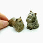 Set of 2 Persian Cat Kitten Figurine Ceramic Statue