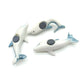 Set of 3 Dolphin Fish Ceramic Magnet