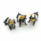 3 Cow Ceramics Figurine Miniature Statue