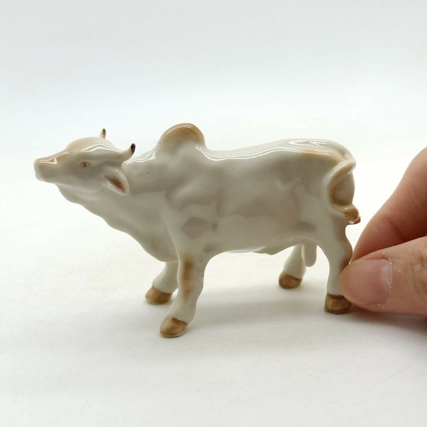 Brown Cow Ceramic Figurine Statue