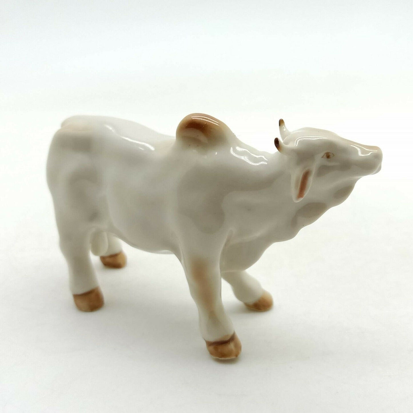 Brown Cow Ceramic Figurine Statue