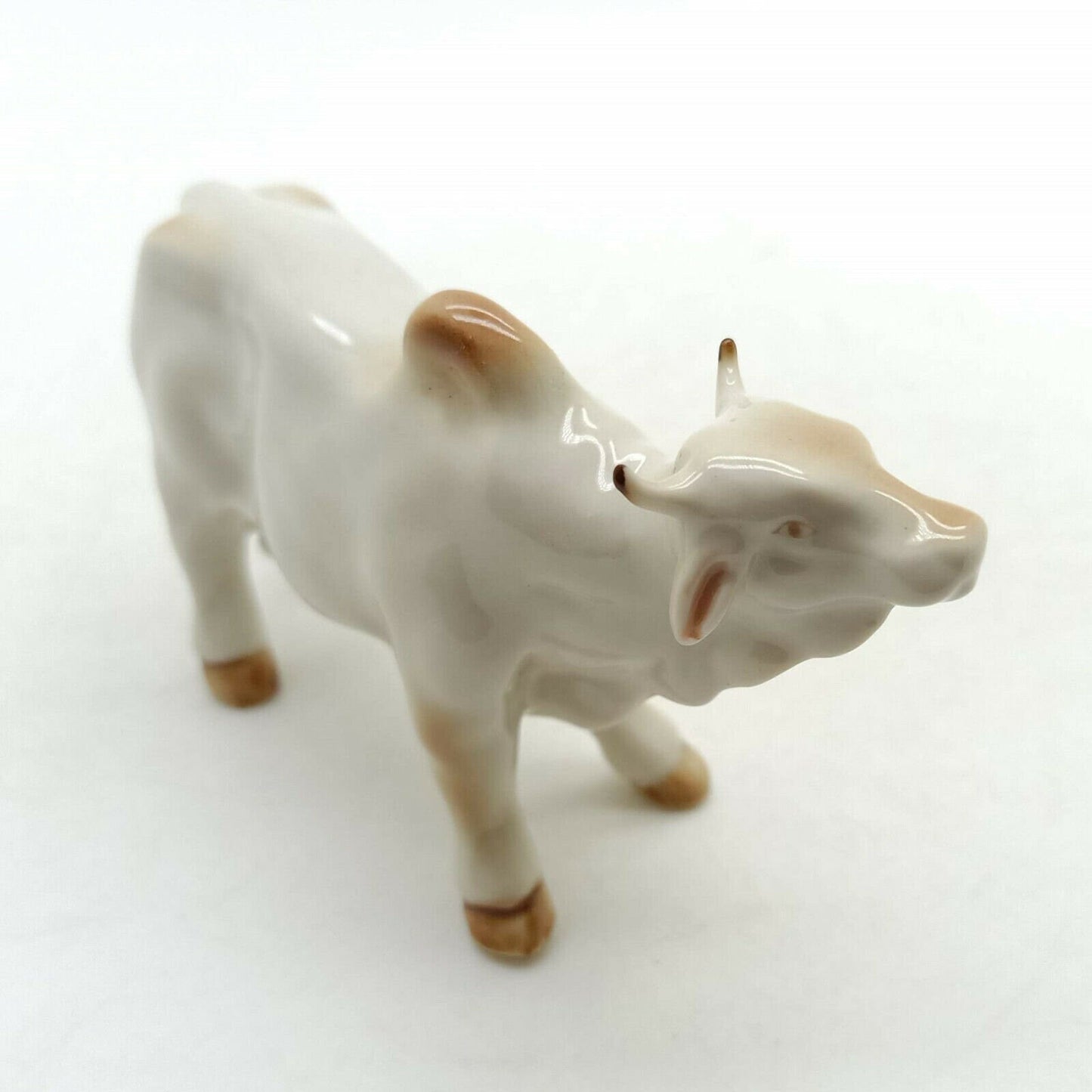 Brown Cow Ceramic Figurine Statue