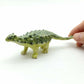 Green Pinacosaurus Dinosaur Ceramic Figurine Statue