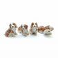 Set of 4 Cocker Spaniel Dog Ceramic Figurine Statue
