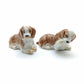 Set of 4 Cocker Spaniel Dog Ceramic Figurine Statue