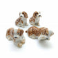 Set of 4 Cocker Spaniel Dog Ceramic Figurine Statue