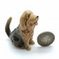 2 Otterhound Dog Ceramic Figurines