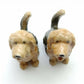 2 Otterhound Dog Ceramic Figurines