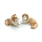 2 Collie Dog Ceramic Figurines